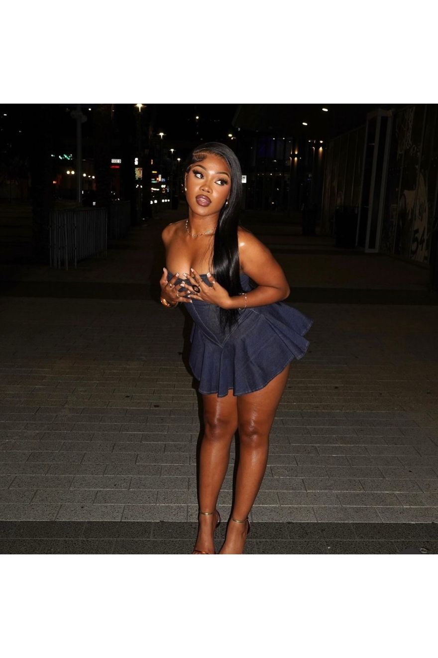 Denim like dress