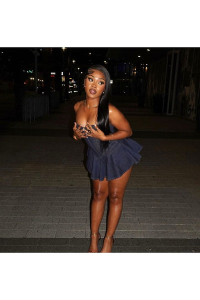 Denim like dress