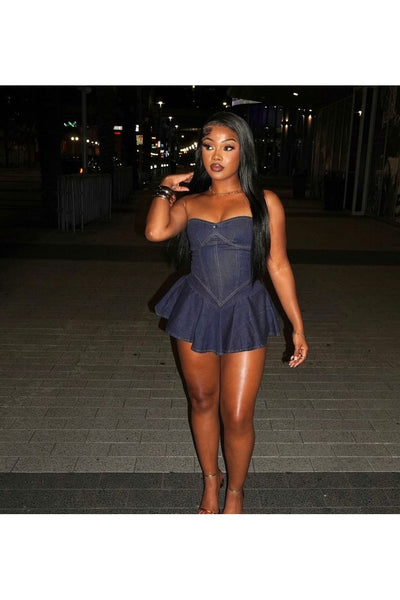 Denim like dress